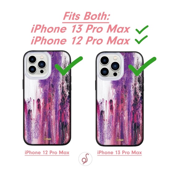 SONIX Purple Rain Marble Granite Glitter MagSafe iPhone 13 PRO MAX Hard Case - Picture 9 of 16